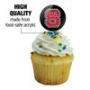 GRAPHICS & MORE NC State Secondary Logo Cupcake Picks Toppers Decoration Set of 6 view 3