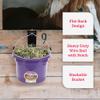 Little Giant P8FBPURPLE 2 Gallon All Purpose Heavy Duty Farm Flat Back Plastic Buckets for Supplies, Toys, Laundry, and Water, Purple, (2 Pack) view 3