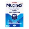 Mucinex 12 Hour 600 mg Guaifenesin Extended-Release Tablets for Excess Mucus Relief, Expectorant Aids Excess Mucus Removal, Chest Congestion Relief, 80 Bi-Layer Tablets view 1