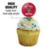 GRAPHICS & MORE NC State Wolfpack Cupcake Picks Toppers Decoration Set of 6 view 3