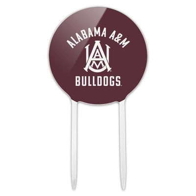 Acrylic Alabama A&M University Bulldogs Logo Cake Topper Party Decoration for Wedding Anniversary Birthday Graduation