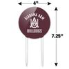 Acrylic Alabama A&M University Bulldogs Logo Cake Topper Party Decoration for Wedding Anniversary Birthday Graduation view 2
