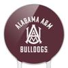 Acrylic Alabama A&M University Bulldogs Logo Cake Topper Party Decoration for Wedding Anniversary Birthday Graduation view 3