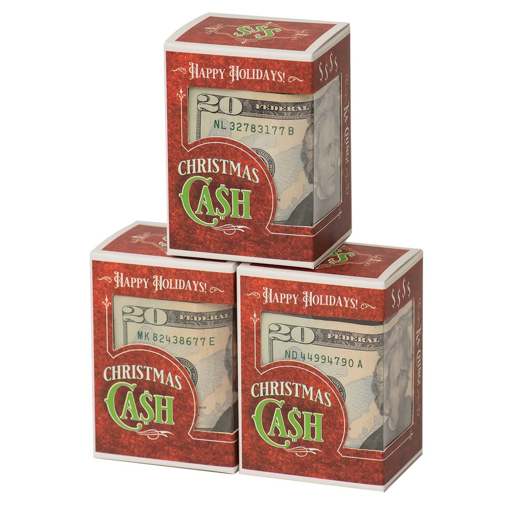 Christmas Cash Gift Boxes for Gifting Money (May All Your Christmases Be Green)