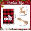 Shappy 24 Pcs Christmas Burlap Gift Bags, Small Treat Goody Bags with Drawstrings for Christmas, Featuring 12 Designs for Xmas and New Year Party Favors and Supplies(Candy Style,7 x 5 Inch) view 2