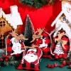 Shappy 24 Pcs Christmas Burlap Gift Bags, Small Treat Goody Bags with Drawstrings for Christmas, Featuring 12 Designs for Xmas and New Year Party Favors and Supplies(Candy Style,7 x 5 Inch) view 3