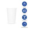 Karat 10 oz Double-Wall Insulated Coffee Cup [500 Count] White Paper Hot Cup - Rolled Rim for Hot Beverages, 90mm (C-KIC510W) view 2