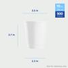 Karat 10 oz Double-Wall Insulated Coffee Cup [500 Count] White Paper Hot Cup - Rolled Rim for Hot Beverages, 90mm (C-KIC510W) view 3