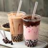 Thoughtfully, Mini Boba Pearl Party Set, Makes 16 Tasting Portions of Bubble Tea, Includes 4 Flavors, Cups, Lids, Straws, & Stickers, Boba Milk Tea Party Kit view 3