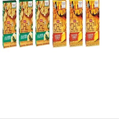 H-E-B Baked Cheese CHZ2 Crackers (3 Original/3 Baked Jalapeno Cheddar Cheese)
