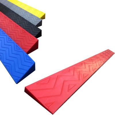 MOFOCO Indoor Threshold Ramps, Doorways Curb Ramp Portable Free Cut Wheelchair Ramp Step Mat 1-6.5cm Rise Channel for Sweeping Robot Bicycles Scooters (Color : E, Size : 100 * 13 * 6.5cm)
