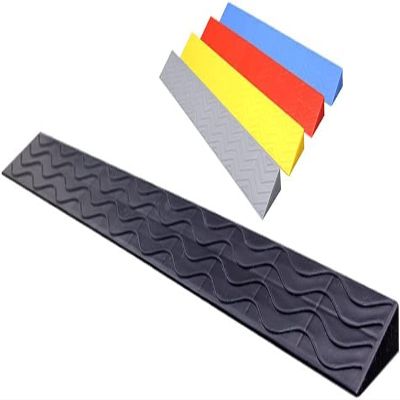 MOFOCO Plastic with Anti-Slip Lines Threshold Ramp Sweeping Robot Dedicated Triangle Ramps for Thresholds Doorways and Bathroom (Color : B, Size : 100 * 13 * 6cm)