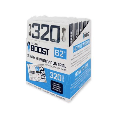 Integra Boost 62% RH, 2 Way Humidity Control Packs 320g Size for Storing 5 lbs Pack of 5 | Moisture Absorbers for Large Jars & Containers Humidifier Packets for Herbs, Spices