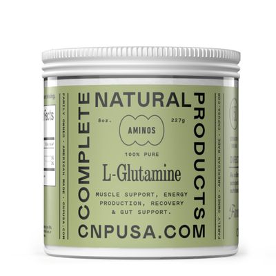 Pure L-Glutamine Powder Supplement - 8oz (227g) Natural Vegan Bulk L Glutamine for Keto, Gut Health, Probiotic, IBS Support
