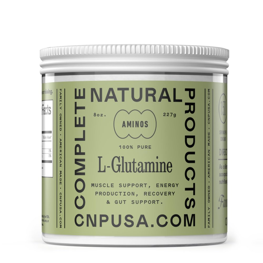 Pure L-Glutamine Powder Supplement - 8oz (227g) Natural Vegan Bulk L Glutamine for Keto, Gut Health, Probiotic, IBS Support