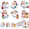 Funrous 500 Pcs from Santa Tag Stickers Christmas Santa Gift Name Tags Xmas Tag Stickers Roll Self Adhesive Vintage Santa Pattern Labels for Xmas Holiday Gift Wrapping Party Favors Supplies view 1