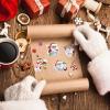 Funrous 500 Pcs from Santa Tag Stickers Christmas Santa Gift Name Tags Xmas Tag Stickers Roll Self Adhesive Vintage Santa Pattern Labels for Xmas Holiday Gift Wrapping Party Favors Supplies view 4