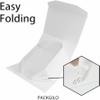 PACKGILO 5PCS White Gift Box with Ribbon 9.5x7x4 InchesSturdy Gift Box with Lid for Gift Packaging, Foldable Magnetic Closure Storage Boxes, Bridesmaid proposal box, Rectangle Collapsible Box view 4
