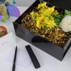 PACKGILO 5PCS Black Gift Box with Ribbon 9.5x7x4 InchesSturdy Gift Box with Lid for Gift Packaging, Foldable Magnetic Closure Storage Boxes, Bridesmaid proposal box, Rectangle Collapsible Box view 2