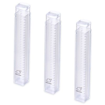 Dakoufish Plastic Straw Carrying Case,3Packs Reusable Collapsible Boxes for 5-8 Inch Straight Drinking Straws Storage Perfect for Travel, Gifts.