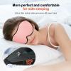 LitBear Sleep Masks for Women, Pink Eye Mask for Sleeping, Comfortable Night Sleeping Mask, Soft Contoured Eye Cover for Sleeping with Elastic Strap for Side Sleeper Men Flying Shift Worker view 2