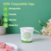 ECOLipak 500 Count Compostable Paper Cups, 4 oz Paper Espresso Coffee Cups with PLA Lined, Disposable Eco-friendly Biodegradable Hot Paper Cups for Party, Picnic,Travel,and Events view 4