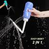 2PCS-Pack 2IN1 Intimate Wash for Women,2 NozzleShort+Long,Portable Bidet Travel Bidets with Waterproof Cap + Storage Bag,Peri Bottle for Postpartum Care (Pink+Green) view 2
