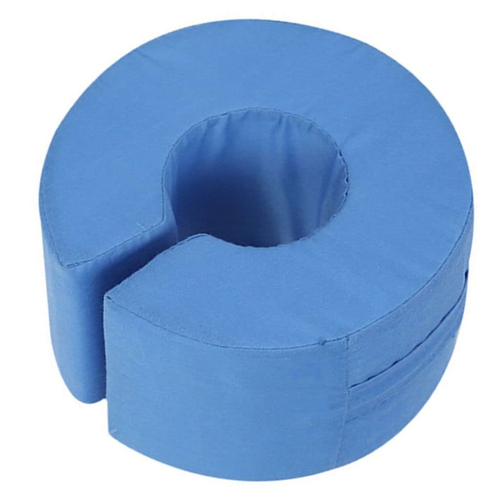 1 Pair Foot Pillows for Pressure Sores, Heel Protection for Soreness and Cure, Sponge Cushions Pressure Sores Foot Ring and Hand Ring, Heel Cushions, Heel Protector Pillows, One Size (Blue)