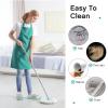 Jecery 2 Pairs Microfiber Cleaning Mop Slippers for Floor Cleaning House Mop Shoes Men and Women Washable Unisex Dusting Slippers Dirt Tool Supplies(Medium,Green, Coffee) view 2