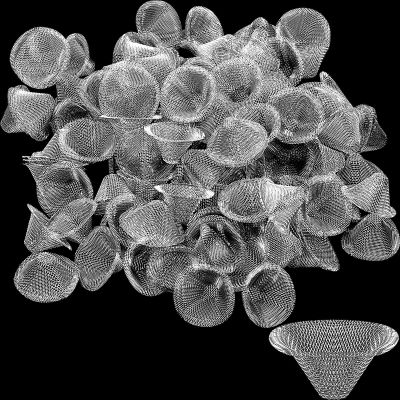 Funrous Stainless Steel Screens 3/4 Inch Conical Design Bowl Screen Filters Metal Filters Screens Filters, Adjustable Size(100 Pcs)