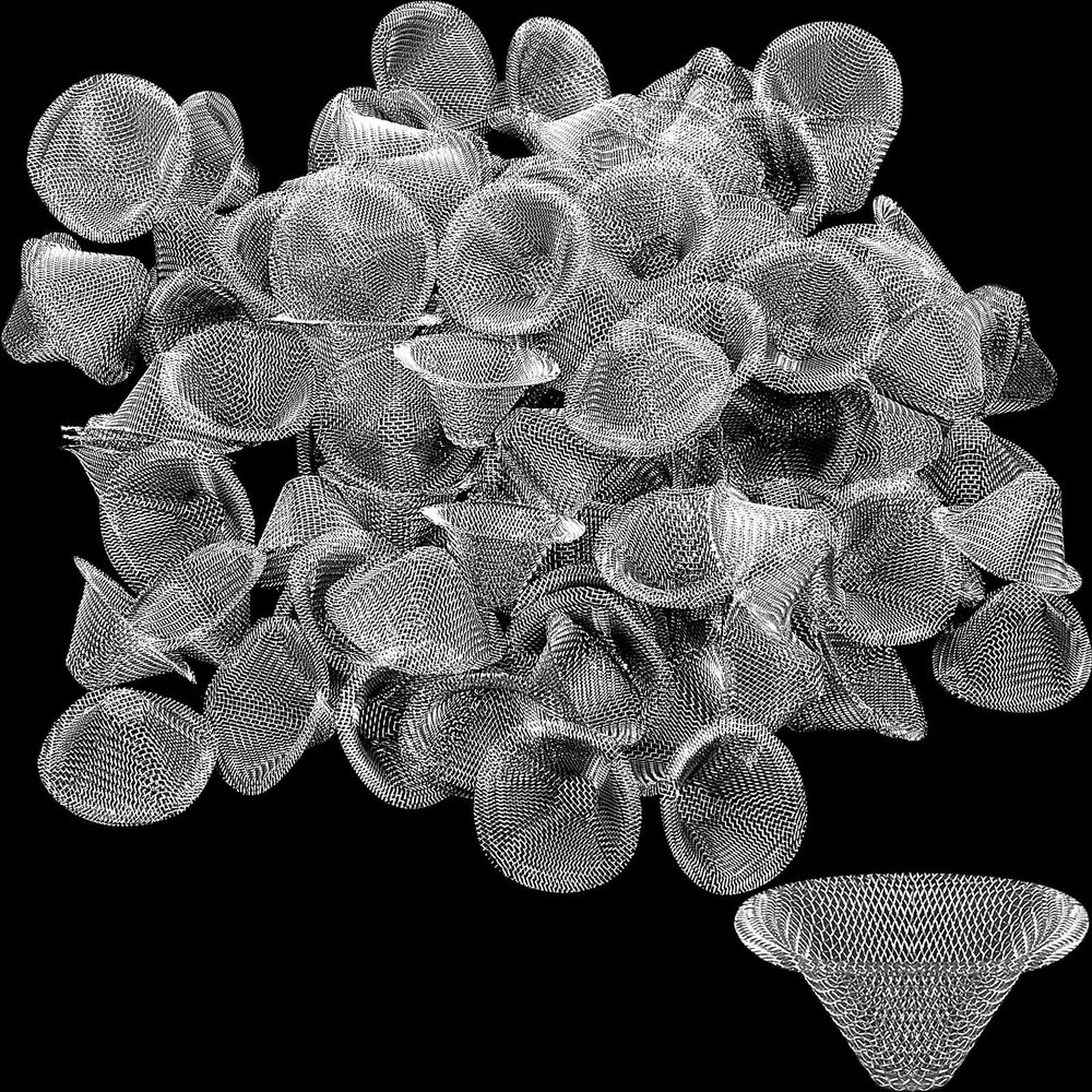 Funrous Stainless Steel Screens 3/4 Inch Conical Design Bowl Screen Filters Metal Filters Screens Filters, Adjustable Size(100 Pcs)