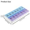Pill Organizer 7 Day Am/Pm, 2 Times a Day Large Weekly Pill Box, Large Pill Box, Portable Travel Daily Pill Case for Vitamin, Fish Oil and Supplements view 4