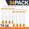 Sweet World USA (54 Cups) Party Yard Cups - 14oz - for Margaritas, Cold Drinks, Frozen Drinks, Kids Parties (Orange) view 2