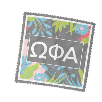 Omega Phi Alpha Sorority Eyeglass Cleaner & Microfiber Cleaning Cloth (Omega Phi Alpha #5)