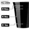 Stock Your Home Black Plastic Cups Disposable, 16oz (100 Count) Heavy-Duty, Large Party Cup Pack Bulk Pack for Drinking Punch, Soda, Wine, Beer, 4th of July, Halloween view 4