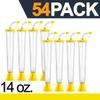Sweet World USA (54 Cups) Party Yard Cups - 14oz - for Margaritas, Cold Drinks, Frozen Drinks, Kids Parties (Yellow) view 2