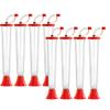 Sweet World USA (54 Cups) Party Yard Cups - 14oz - for Margaritas, Cold Drinks, Frozen Drinks, Kids Parties (Red) view 1