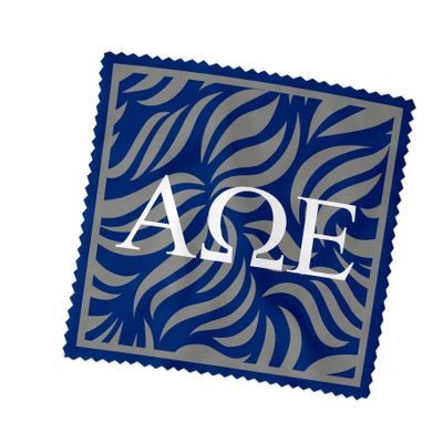 Alpha Omega Epsilon Sorority Eyeglass Cleaner & Microfiber Cleaning Cloth (Alpha Omega Epsilon - 7)
