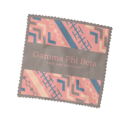 Gamma Phi Beta Sorority Eyeglass Cleaner & Microfiber Cleaning Cloth (Gamma Phi Beta - 7)