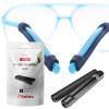 Setex Gecko Grip Temple Tip Grips for Glasses, (2 Black Pairs) USA Made, Innovative Microstructured Fibers Tips, 49mm Length & 7mm Width view 1