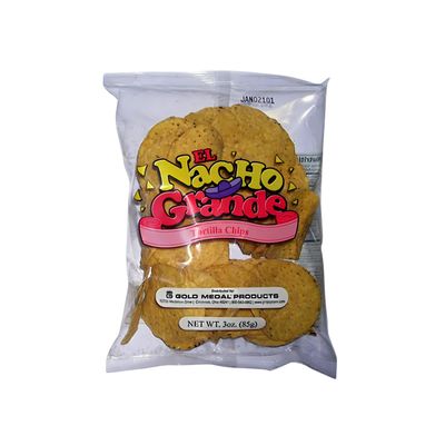 El Nacho Grande Portion Pak Nacho Chips - 3 oz Bag (48/CS)