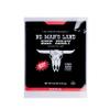No Mans Land Slow-Dried Beef Jerky | 17G Protein, Low Carb, Low Calorie Beef Snack | Smoked & Seasoned Jerky Strips | HOT 6oz Bag view 1