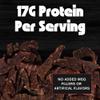 No Mans Land Slow-Dried Beef Jerky | Smoked & Seasoned Jerky Strips | High Protein, Low Carb, Low Calorie Beef Snack | Gluten Free - HOT 3oz Bag view 4