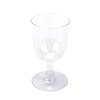 DecorFest 240 Pieces Premium Quality Plastic Wine Glasses 5.5 oz Disposable Handle Sturdy Fancy Cups for Parties Weddings and Special Events - Clear view 3