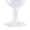 DecorFest 240 Pieces Premium Quality Plastic Wine Glasses 5.5 oz Disposable Handle Sturdy Fancy Cups for Parties Weddings and Special Events - Clear view 4
