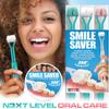 Smile Saver 360 3-Sided Toothbrush for Kids & Adults | Sustainable U-Shaped Triple Soft Bristle Heads + Tongue Scraper Braces Caregivers Kids Child Adult | Prevention Gum Massage Special Needs | USA view 3