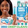 Smile Saver 360 3-Sided Toothbrush for Kids & Adults | Sustainable U-Shaped Triple Soft Bristle Heads + Tongue Scraper Braces Caregivers Kids Child Adult | Prevention Gum Massage Special Needs | USA view 4