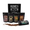 Bones Coffee Company NEW World Tour Sample Pack, Single-Origin Flavored Coffee Medium Roast Arabica Beans Specialty Coffee Gifts Compatible Auto Drip and French Press, 4 oz Pack of 5 Whole Bean view 1
