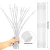 Geiserailie 12 Pieces Flexible Drinking Straws Extra Long Bendy Plastic Straws for Party Camping Limited Mobility Situations Dishwasher(Clear, 22 Inches) view 2