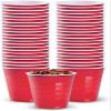 Hanna K. Signature Collection Red Plastic Cups 18 Oz. Solid Color Premium Heavy Weight Disposable Party Cups 600 Count - Elegant & Durable, Perfect for Parties, Weddings & Everyday Use view 1